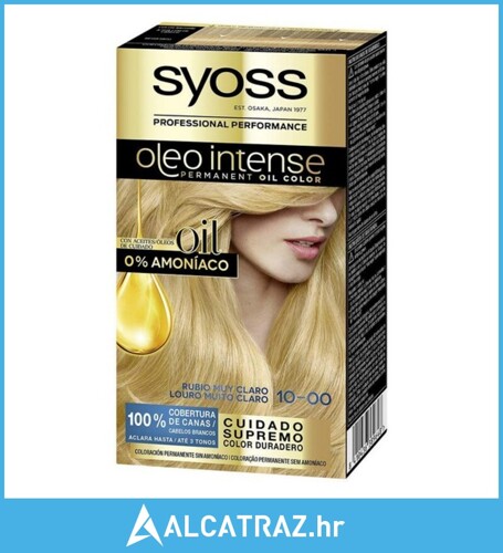 Trajna Boja Olio Intense Syoss Nº 10,00 Vrlo Svijetlo Plava - NOVO
