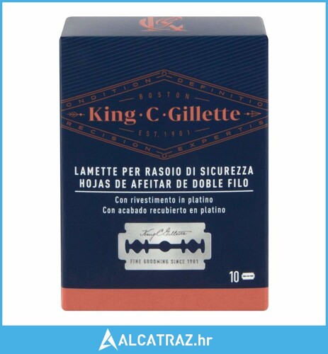 Rezervne Oštrice za Brijanje King C Gillette (10 uds) - NOVO