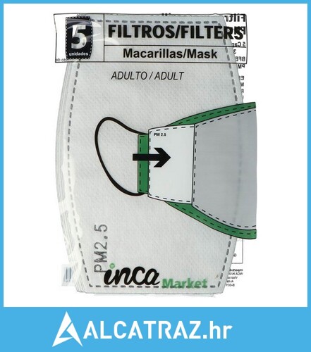 Mask Filters Market PM2.5 Inca odrasle (5 pcs) - NOVO