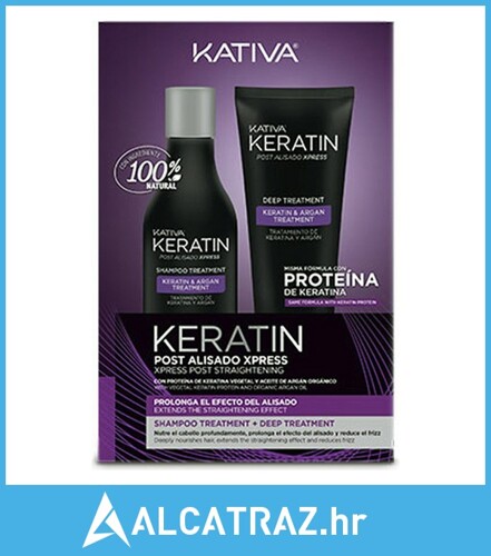 Frizerski Set za Brazilsko Ravnanje Kativa Keratin (2 pcs) (250 ml + 200 ml) ...