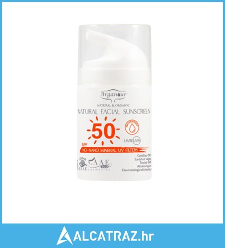 Zaštita Lica od Sunca Natural & Organic Arganour Spf50 (50 ml) - NOVO