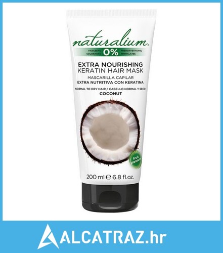 Hranjiva Maska za Kosu Coconut Keratin Naturalium (200 ml) - NOVO