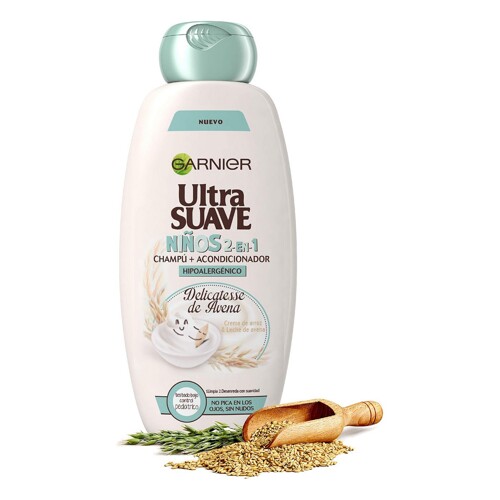 Šampon za Djecu Garnier Ultra Suave Šampon i Regenerator Zob (400 ml) - NOVO