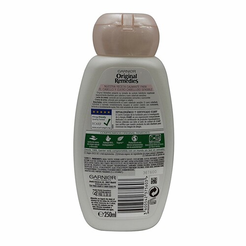Hidratantni Šampon Garnier Original Remedies Delicatesse Zob (250 ml) - NOVO