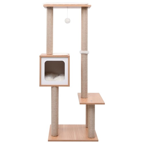 Penjalica za mačke s prostirkom za grebanje od sisala 129 cm - NOVO