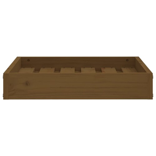 Krevet za pse crna 51,5x44x9 cm od masivne borovine - NOVO