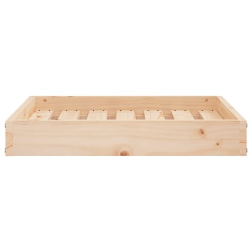 Krevet za pse sivi 61,5x49x9 cm od masivne borovine - NOVO