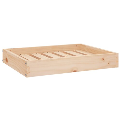 Krevet za pse sivi 61,5x49x9 cm od masivne borovine - NOVO