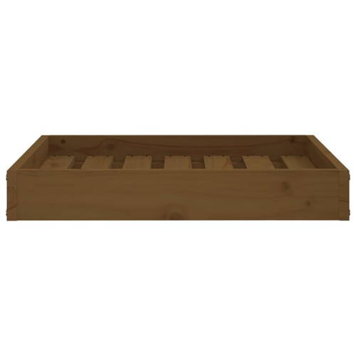 Dnevni ležaj smeđa boja meda 61,5x49x9 cm od masivne borovine - NOVO