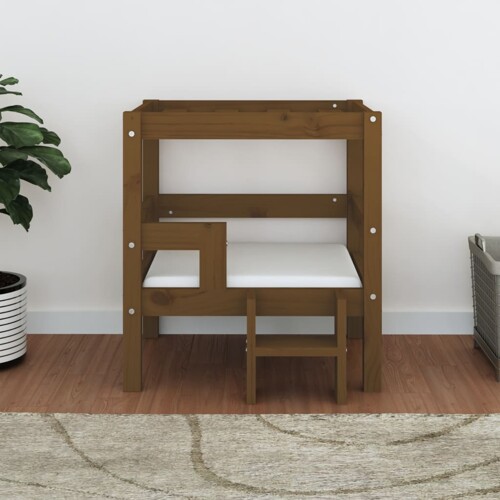 Dnevni ležaj smeđa boja meda 55,5x53,5x60cm od masivne borovine - NOVO