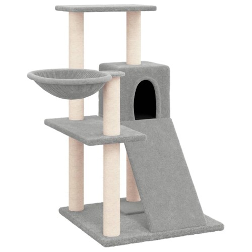 Penjalica za mačke sa stupovima za grebanje svjetlosiva 82 cm - NOVO