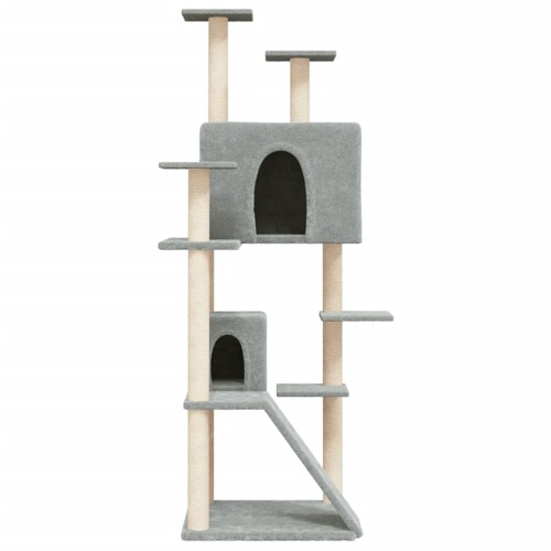 Penjalica za mačke sa stupovima za grebanje svjetlosiva 153 cm - NOVO