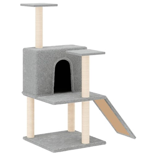 Penjalica za mačke sa stupovima za grebanje svjetlosiva 109 cm - NOVO