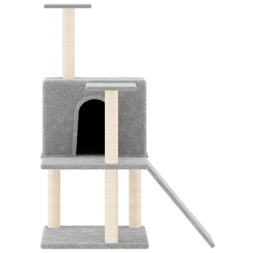 Penjalica za mačke sa stupovima za grebanje svjetlosiva 109 cm - NOVO