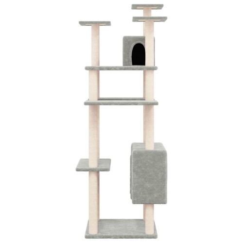 Penjalica za mačke sa stupovima za grebanje svjetlosiva 162 cm - NOVO