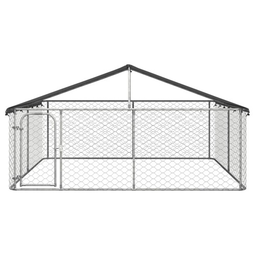 Vanjski kavez za pse s krovom 300 x 300 x 150 cm - NOVO