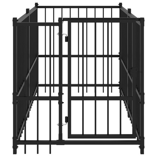Kavez za pse crni 193,5 x 97 x 100 cm čelični - NOVO