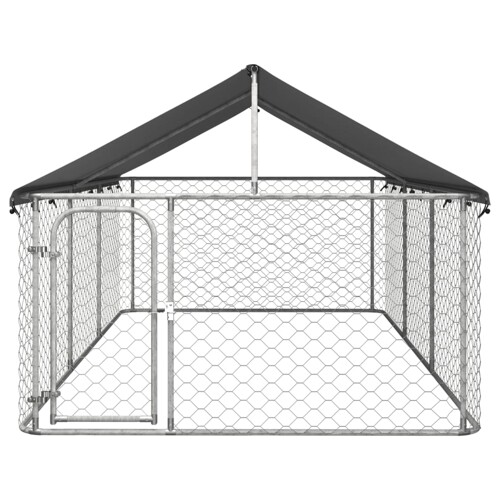 Vanjski kavez za pse s krovom 400 x 200 x 150 cm - NOVO