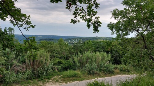 Istra - Grožnjan - građevinsko zemljište s prekrasnim pogled