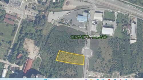 SESVETE, INDUSTRIJSKA ULICA, GRAĐ. ZEMLJIŠTE 3800 M2, POSLOVNA ZONA