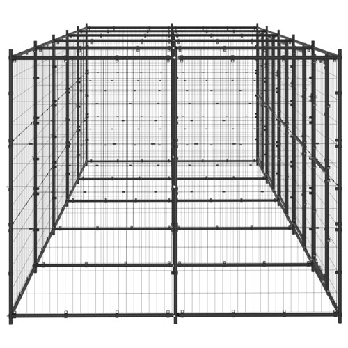 Vanjski kavez za pse čelični 12,1 m² - NOVO