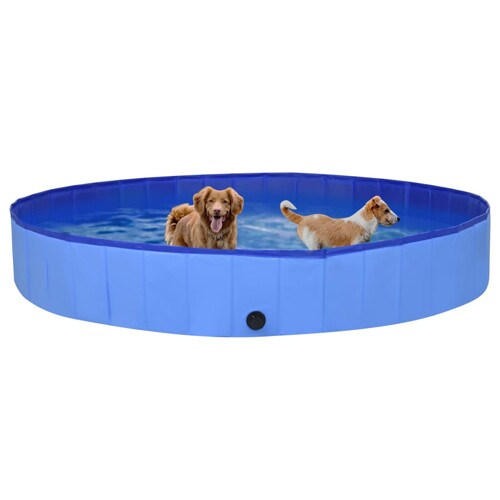 Sklopivi bazen za pse plavi 300 x 40 cm PVC - NOVO