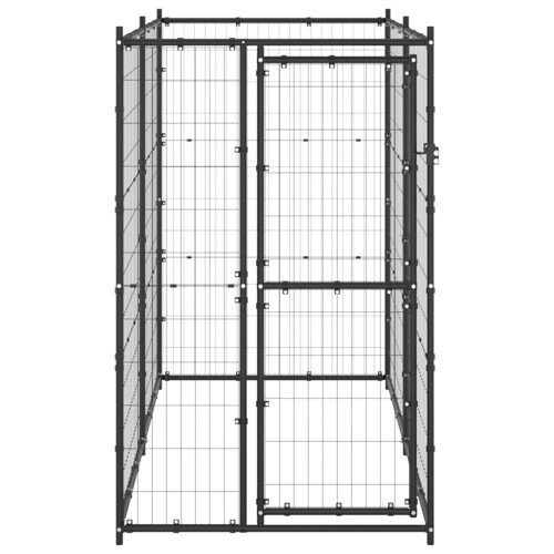 Vanjski kavez za pse čelični 110 x 220 x 180 cm - NOVO