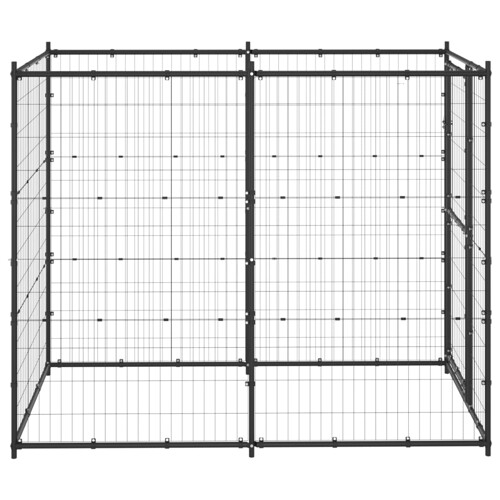 Vanjski kavez za pse čelični 110 x 220 x 180 cm - NOVO