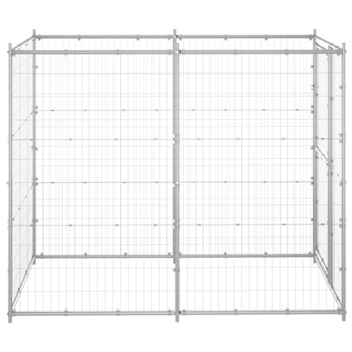 Vanjski kavez za pse od pocinčanog čelika 110 x 220 x 180 cm - NOVO