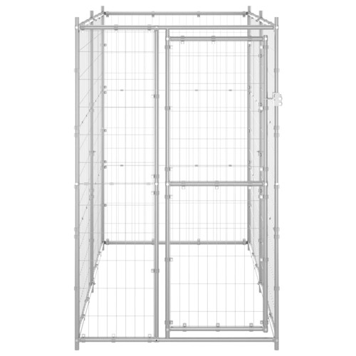 Vanjski kavez za pse od pocinčanog čelika 110 x 220 x 180 cm - NOVO