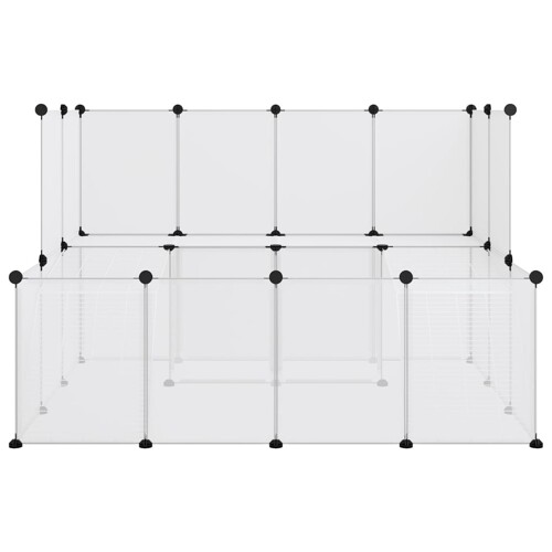 Kavez za male životinje prozirni 143 x 107 x 93 cm PP i čelik - NOVO