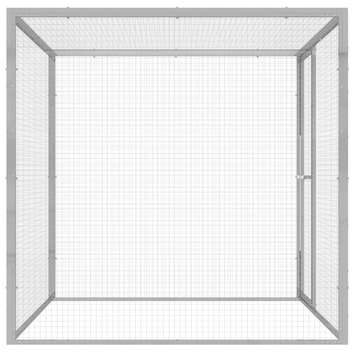 Kavez za mačke 1,5 x 1,5 x 1,5 m od pocinčanog čelika - NOVO