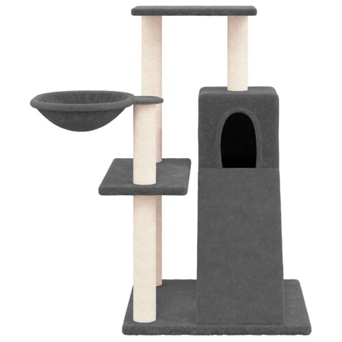 Penjalica za mačke sa stupovima za grebanje tamnosiva 82 cm - NOVO