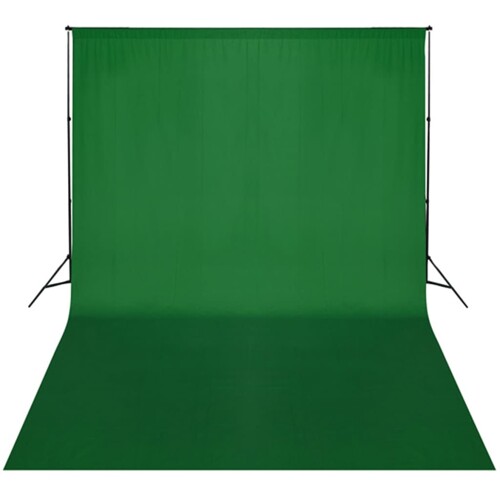 Pozadinski sustav s potporom 300 x 300 cm zeleni - NOVO