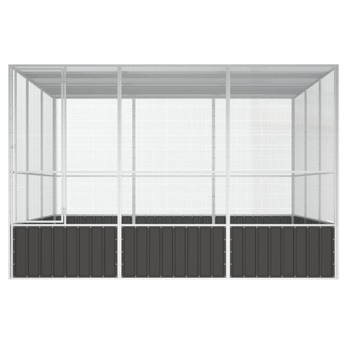 Kavez za ptice antracit 302,5x324,5x211,5 cm pocinčani čelik - NOVO