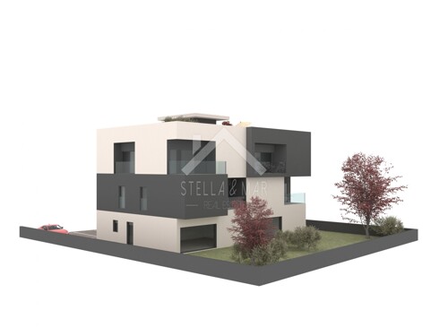 Luksuzni apartman sa krovnom terasom - Sukošan