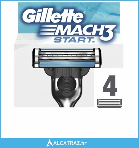Britvice Gillette Mach 3 Start 4 kom. - NOVO
