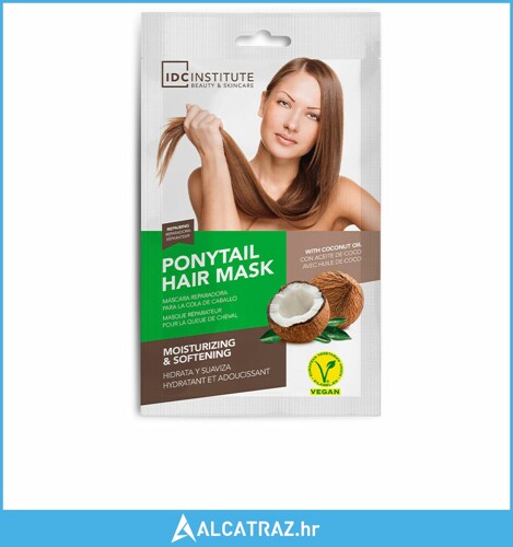 Obnavljajuća Maska za Kosu IDC Institute Ponytail Ulje kokosa (18 g) - NOVO