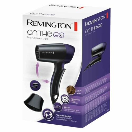 Sušilo za kosu Remington D2400 Črna/Srebrna 1400 W - NOVO