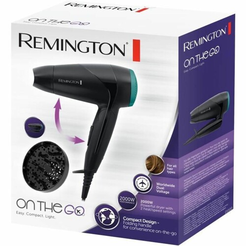 Sušilo za kosu Remington D 1500 Crna Crna/Zelena 2000 W - NOVO