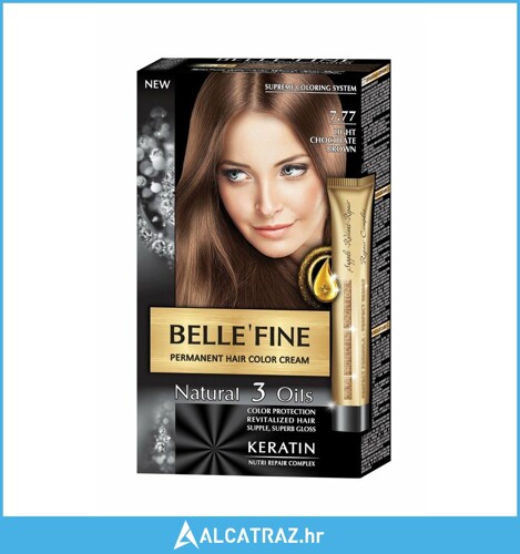 Trajna Boja Belle´Fine Svijetla Čokoladna Nº 7.77 30 ml - NOVO