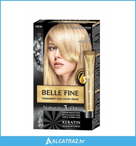 Trajna Boja Belle´Fine Nº 8.1 Svijetla Pepeljasto Plava (30 ml) - NOVO