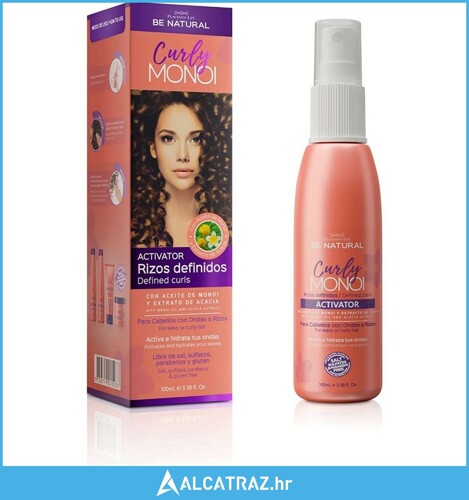 Sprej za Učvršćivanje Kovrča Be Natural Curly Monoi 100 ml (100 ml) - NOVO