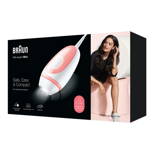 Električni Depilator s Pulsirajućim Svijetlom Braun Silk-expert Mini - NOVO