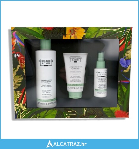 Poklon kutija Christophe Robin Hydration Ritual Aloe vera 3 Dijelovi kosa - N...
