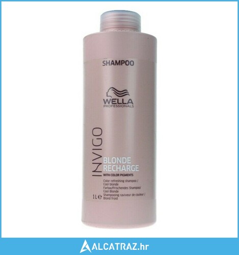 Šampon za Plavu ili Sijedu Kosu Wella Invigo Blonde Recharge (1000 ml) 1 L -...