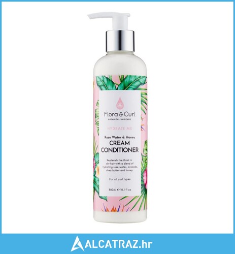 Reparativni Balzam Flora & Curl Hydrate Me Med Ružina voda (300 ml) - NOVO