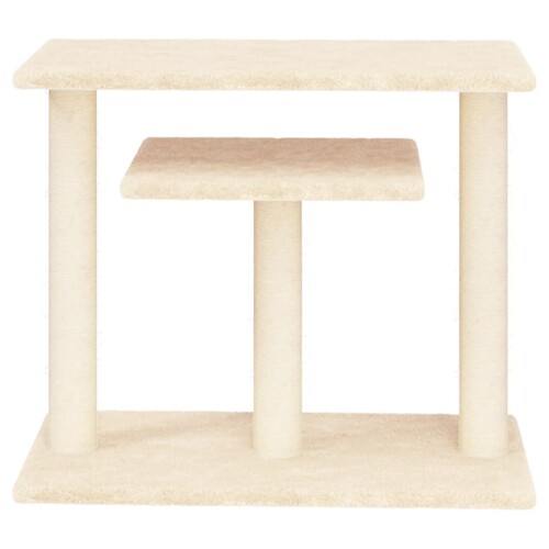 Grebalica za mačke s platformama krem 62,5 cm - NOVO