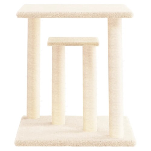 Grebalica za mačke s platformama krem 50 cm - NOVO