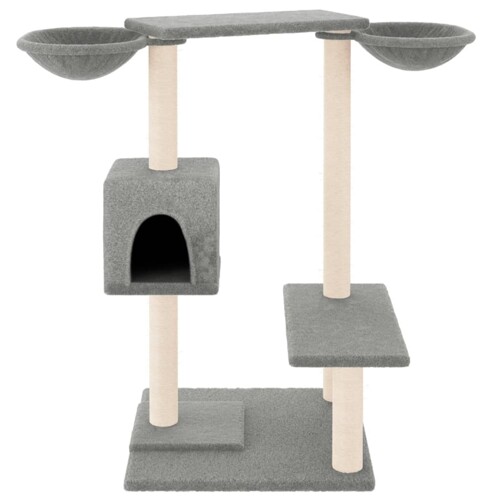 Penjalica za mačke sa stupovima za grebanje svjetlosiva 82 cm - NOVO